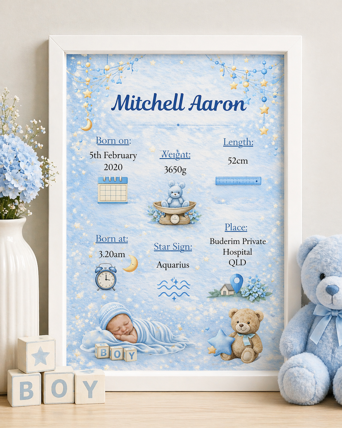 baby birth poster