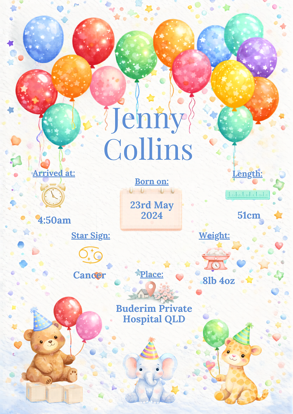 customisable template