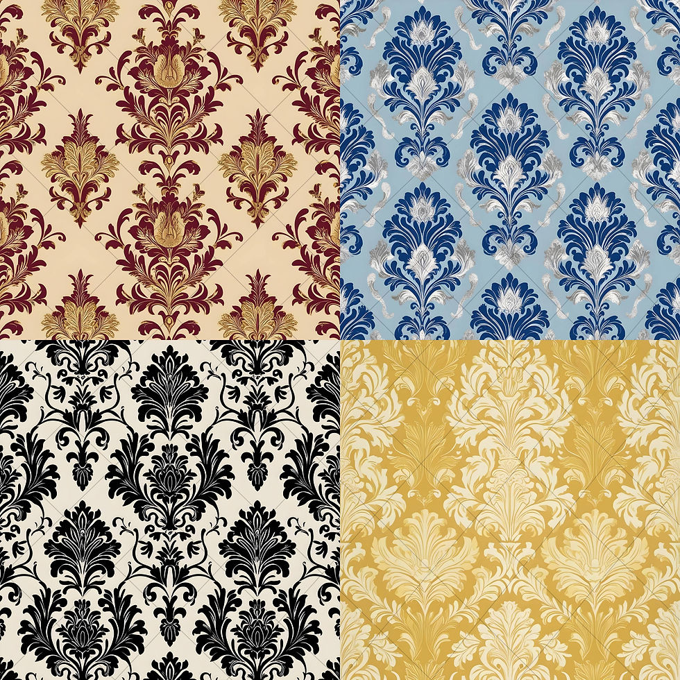 Thumbnail: Traditional damask digital backgrounds in a variety of colors