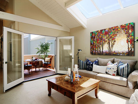 Client's rendering of the living room