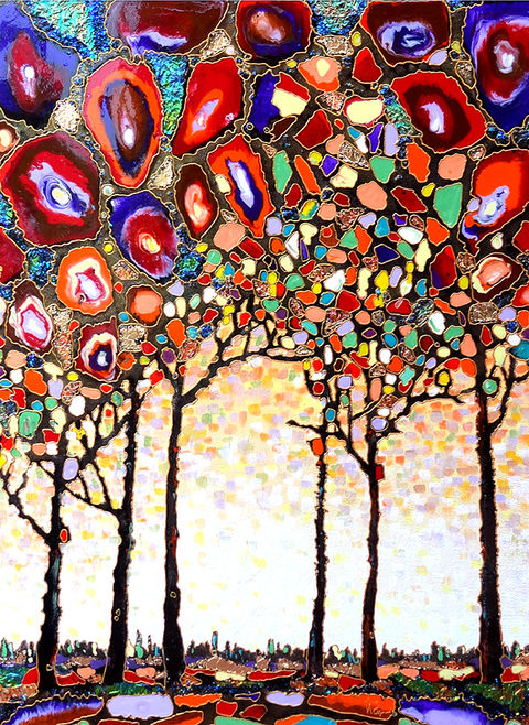 Agate Forest 30x40 canvas