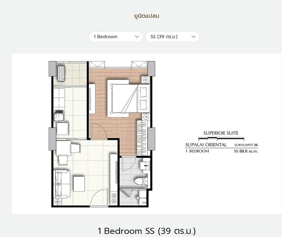 Thumbnail: [DL|2927] Supalai Oriental Sukhumvit 39 1 Condominium — For Rent