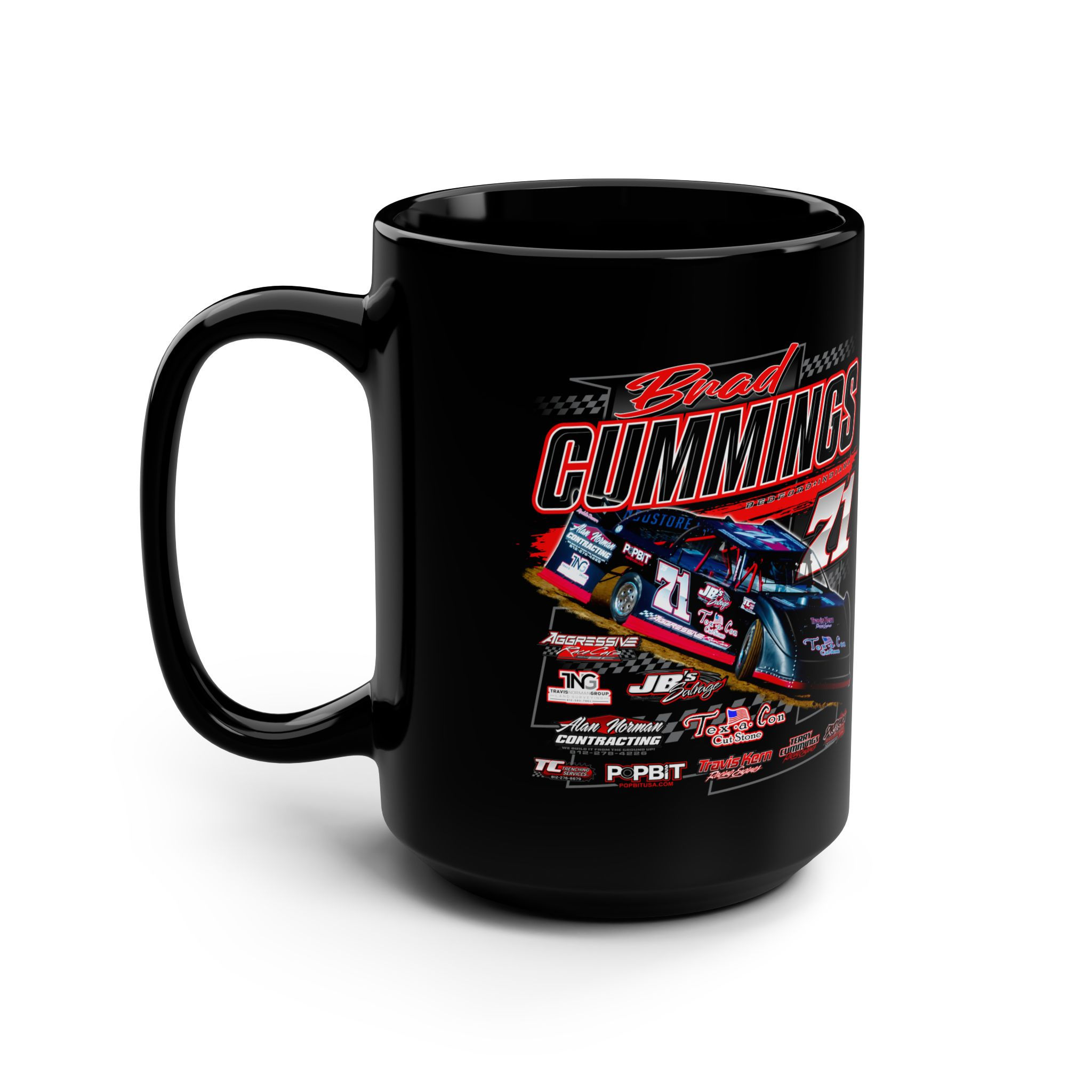 Aggressive / Brad Cummings Black Mug, 15oz