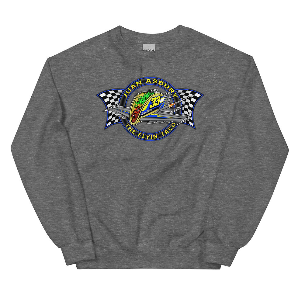 Thumbnail: Juan Asbury "The Flyin' Taco" Crew Neck Sweatshirt