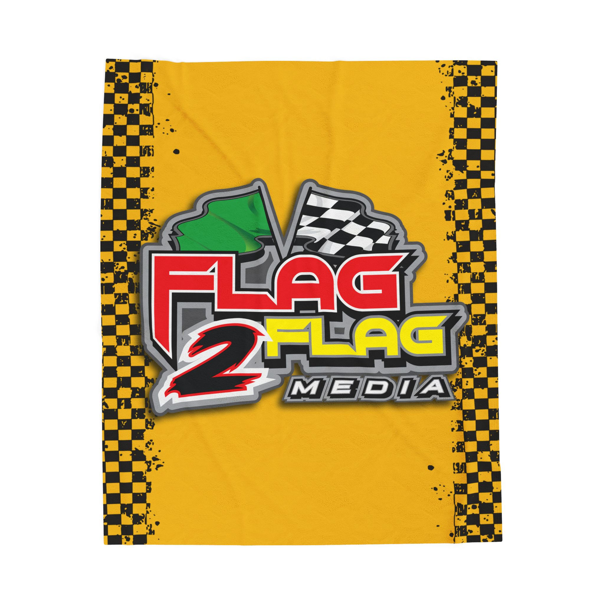 Flag 2 Flag Media yellow Velveteen Plush Blanket