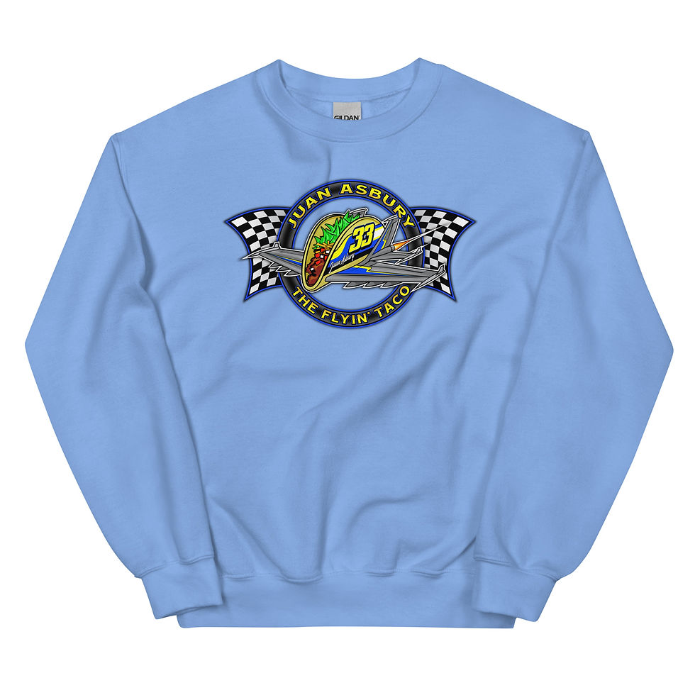 Thumbnail: Juan Asbury "The Flyin' Taco" Crew Neck Sweatshirt