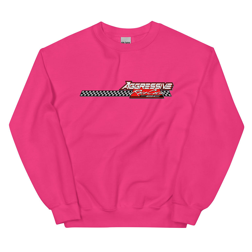 Thumbnail: Aggressive Race Cars logo Crew Neck Sweatshirt