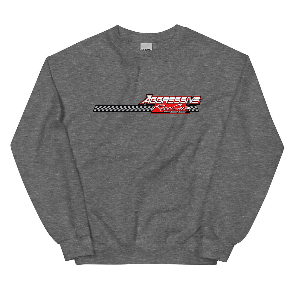 Thumbnail: Aggressive Race Cars logo Crew Neck Sweatshirt