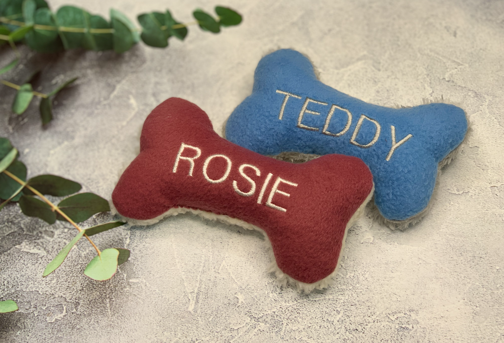 Fleece & Fur Squeaky Bones
