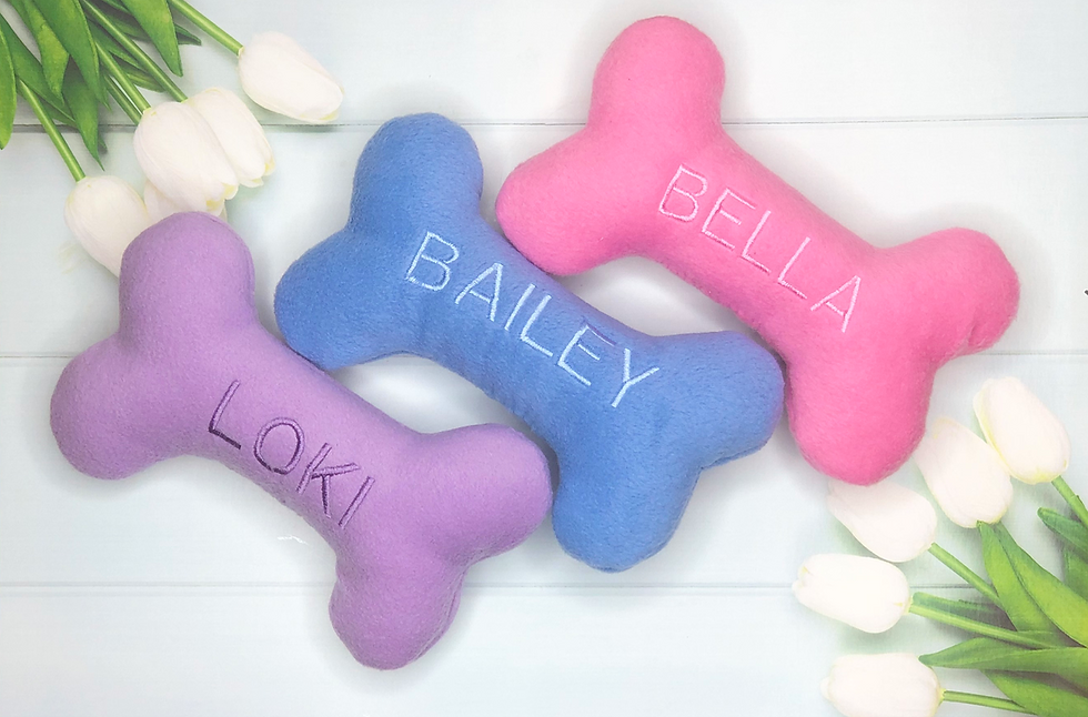 Thumbnail: Personalised Soft Squeaky Bone