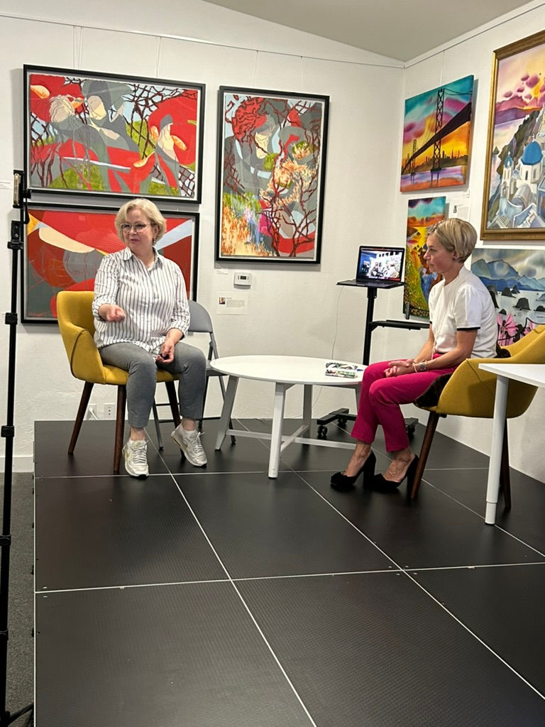 Roundtable discussion at the Bay Area Open Art Exhibition