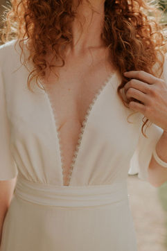 Robe de mariée créateur Lille soie