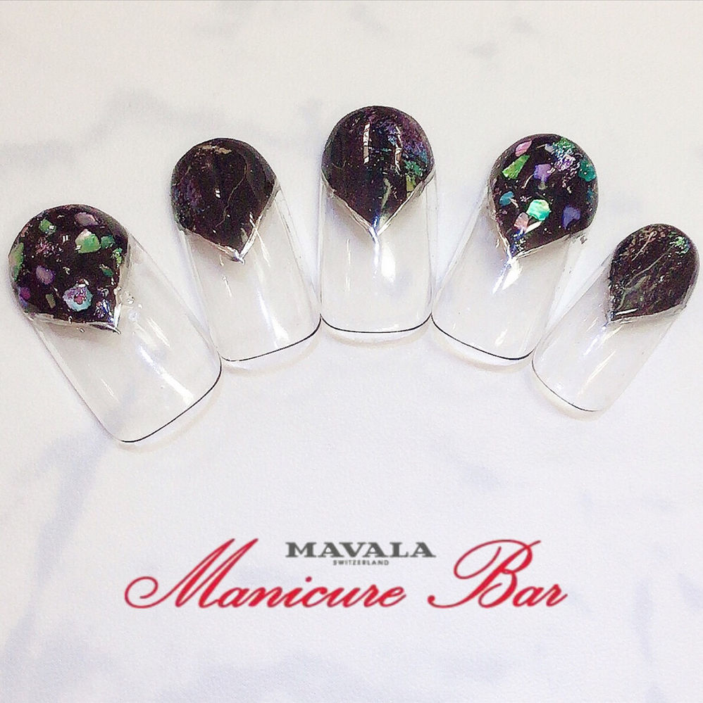 螺鈿風アートネイル