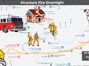 Structure Fire Overnight in Meridian 