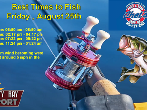Best Times To Fish Today 