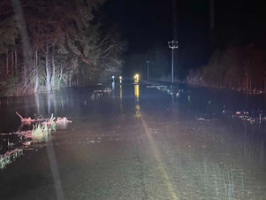 Valley Road at Bronson Road Flooded -Road Closed-