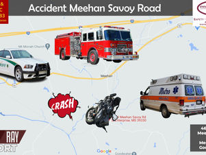 Accident Meehan Savoy Road South 
