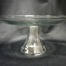 Clear Glass Platter Stand