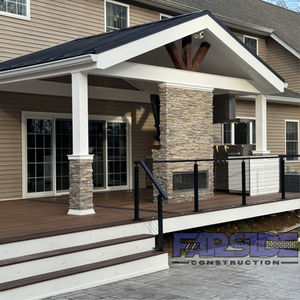 Covered Deck with Fireplace & Full Kitchen, as well a Walk-Out Egress