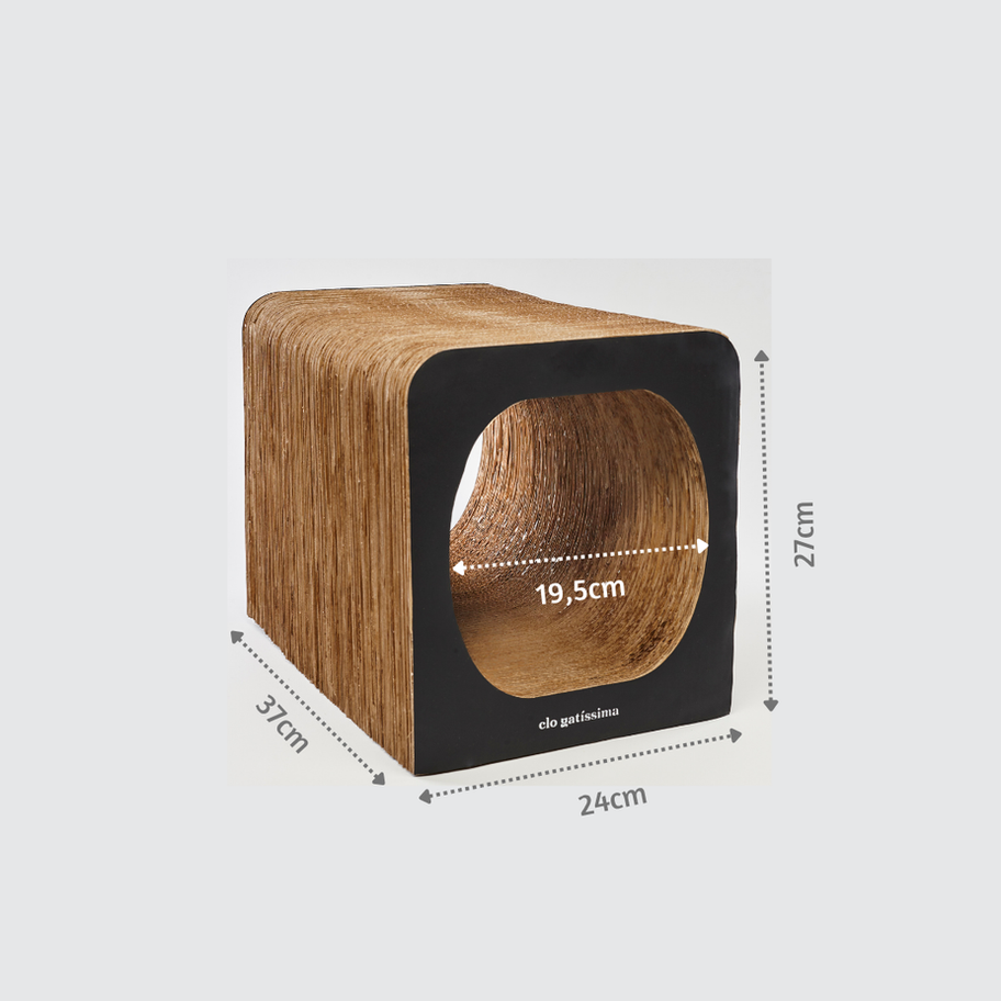 Arranhador Toca Túnel Bob com Bob e medidas