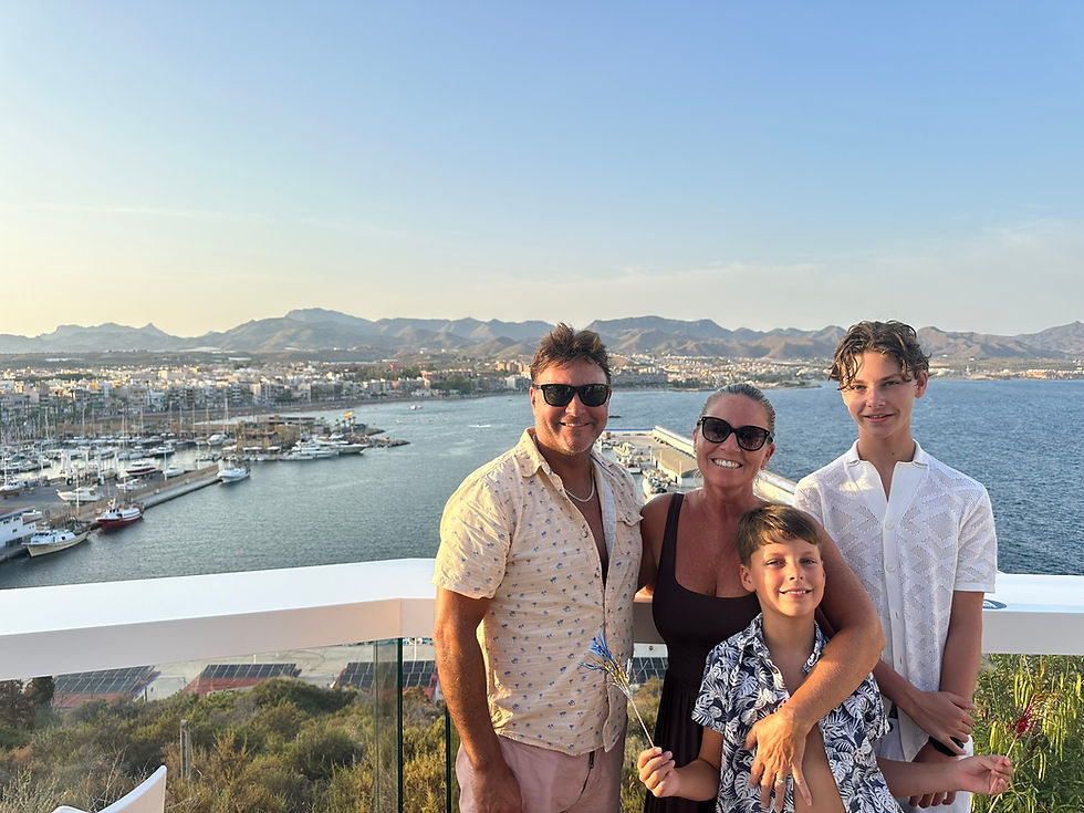Family day out in Puerto de Mazarrón and Puerto de Mazarrón, Spain