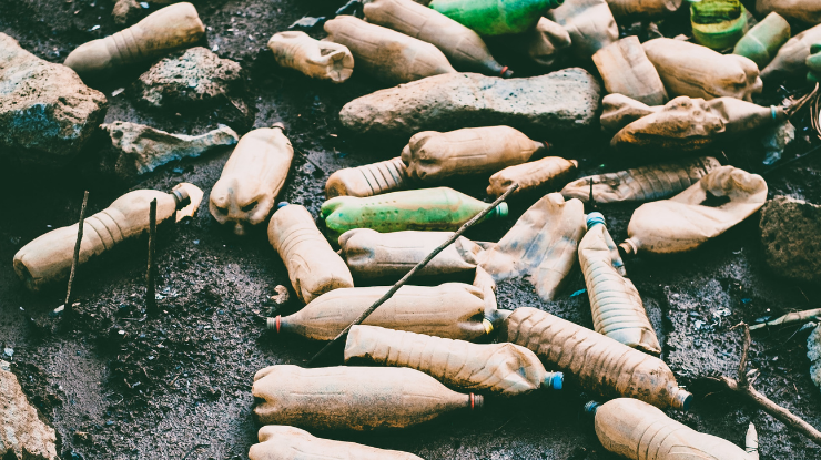 waste plastic bottles