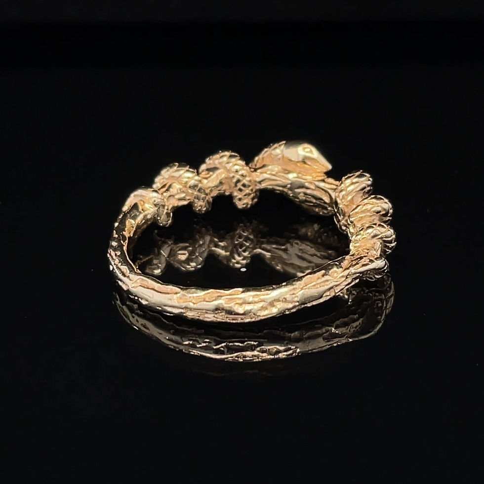 Thumbnail: Staff of Asclepius Gold Ring