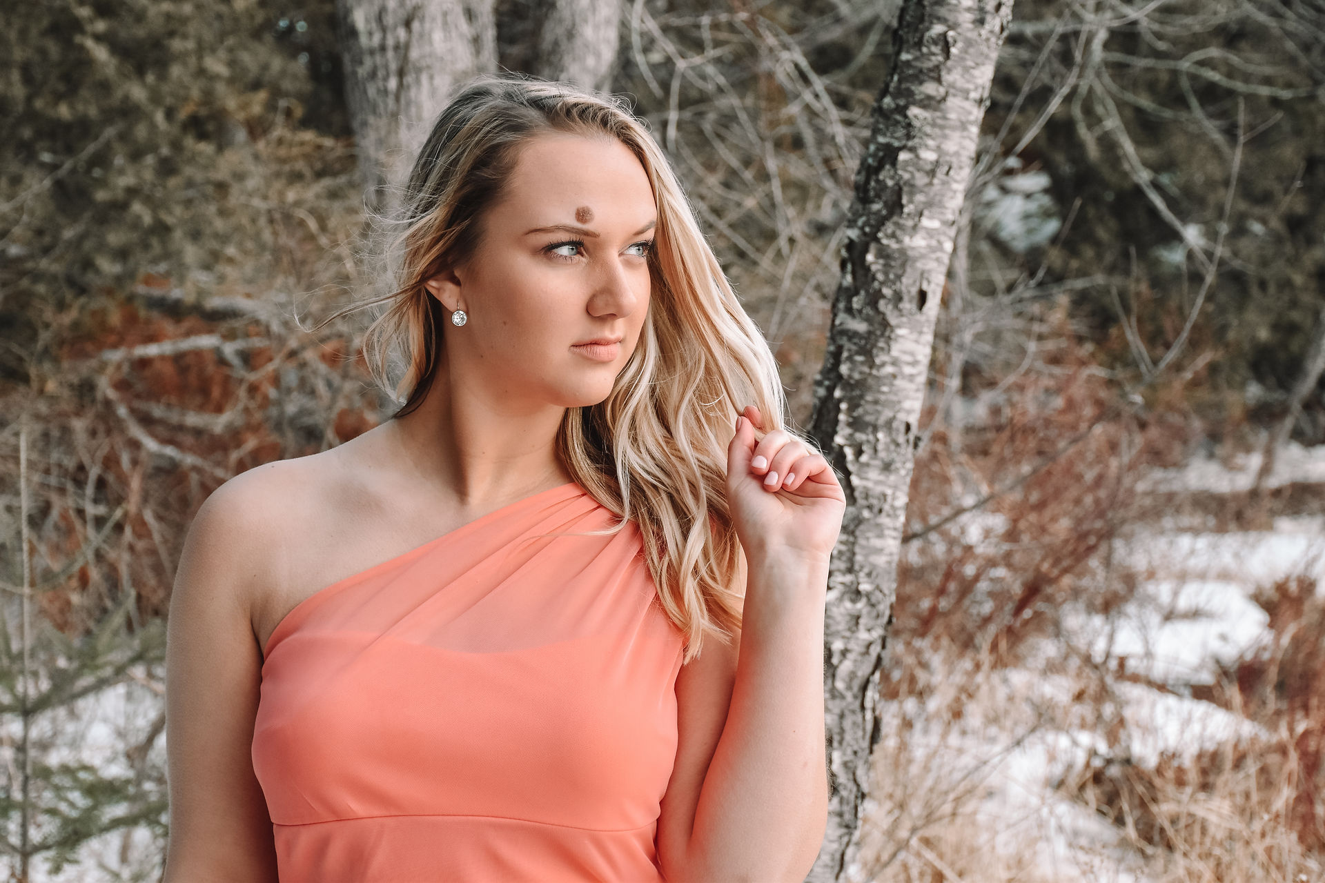 Winter Prom Dress Photoshoot