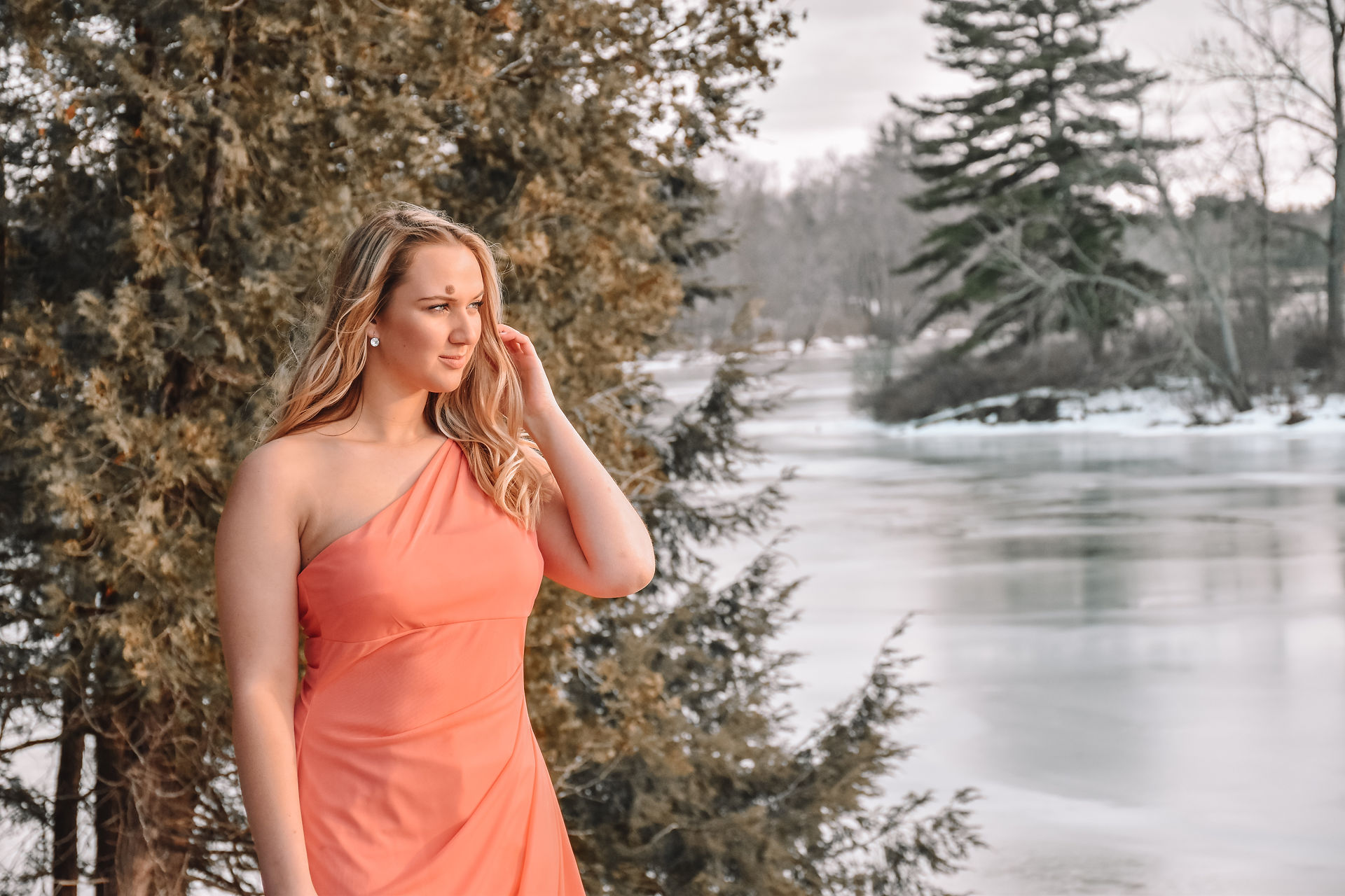 Winter Prom Dress Photoshoot