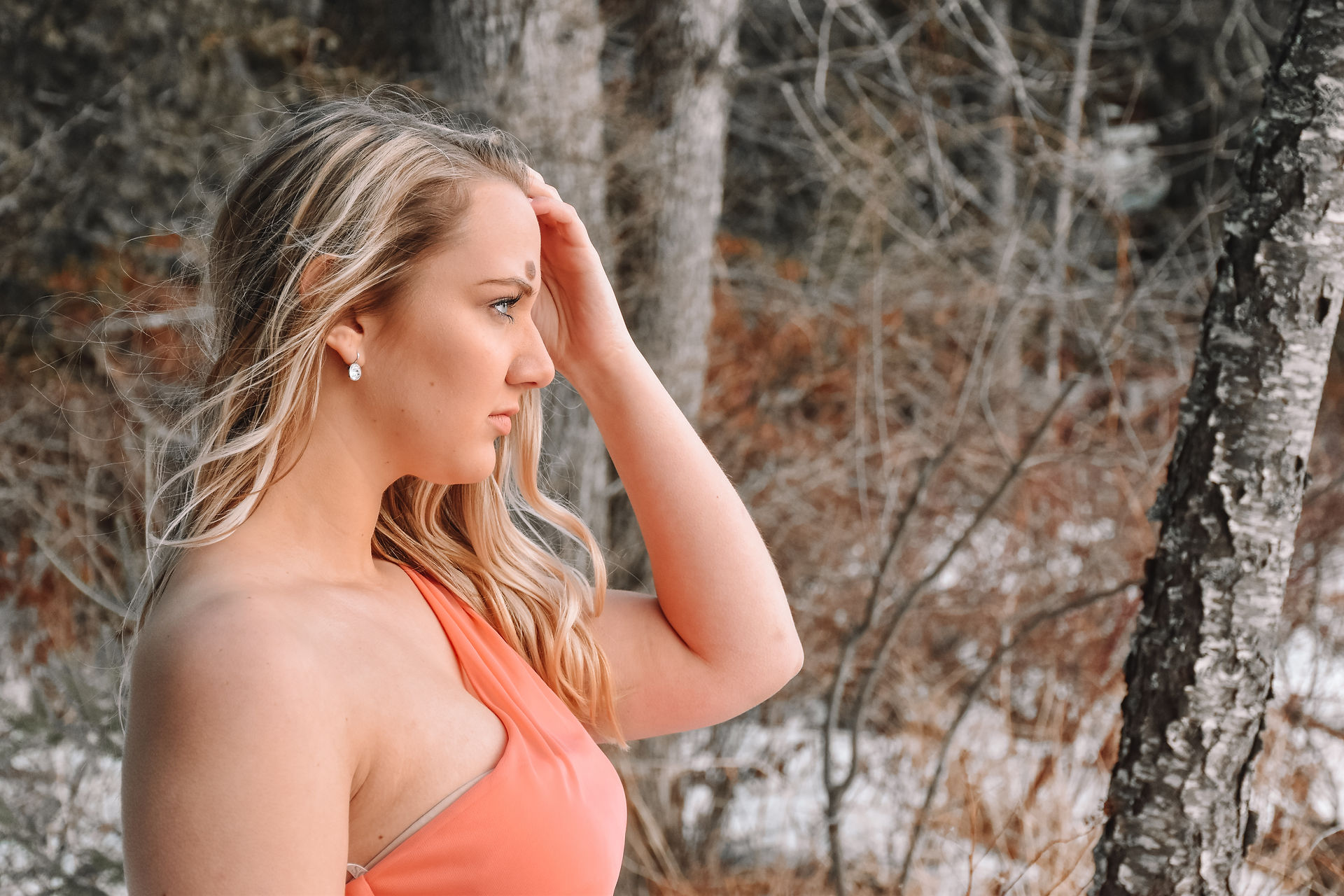 Winter Prom Dress Photoshoot