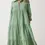Thumbnail: Women's Green Muslin Flared Shirt Dress