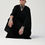 Thumbnail: Black Muslin Caftan Hoodie