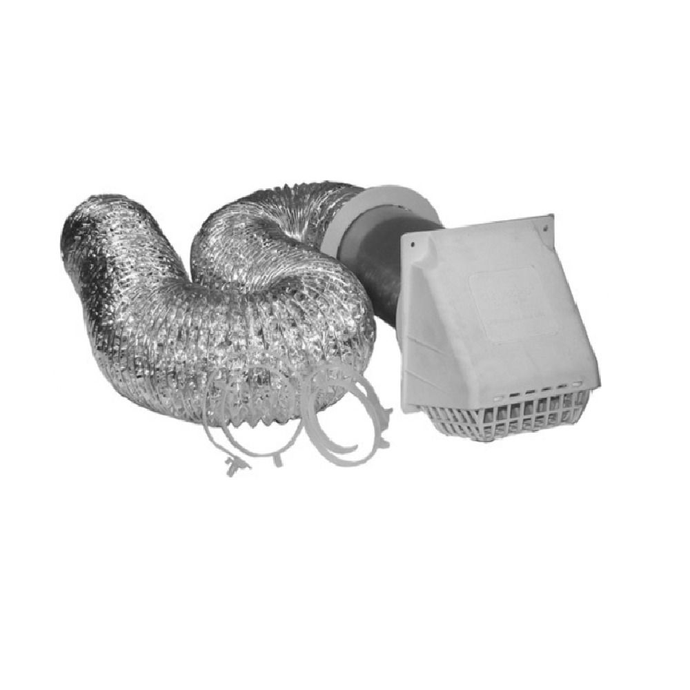 DEFLECTO CANADA 4"X8' WHITE VENT KIT 079916600239