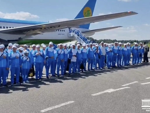 В Беларусь уже прибыли 250 граждан Узбекистана