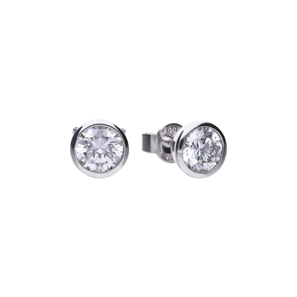 Thumbnail: Diamonfire Bezel Set 0.75ct Stud Earrings