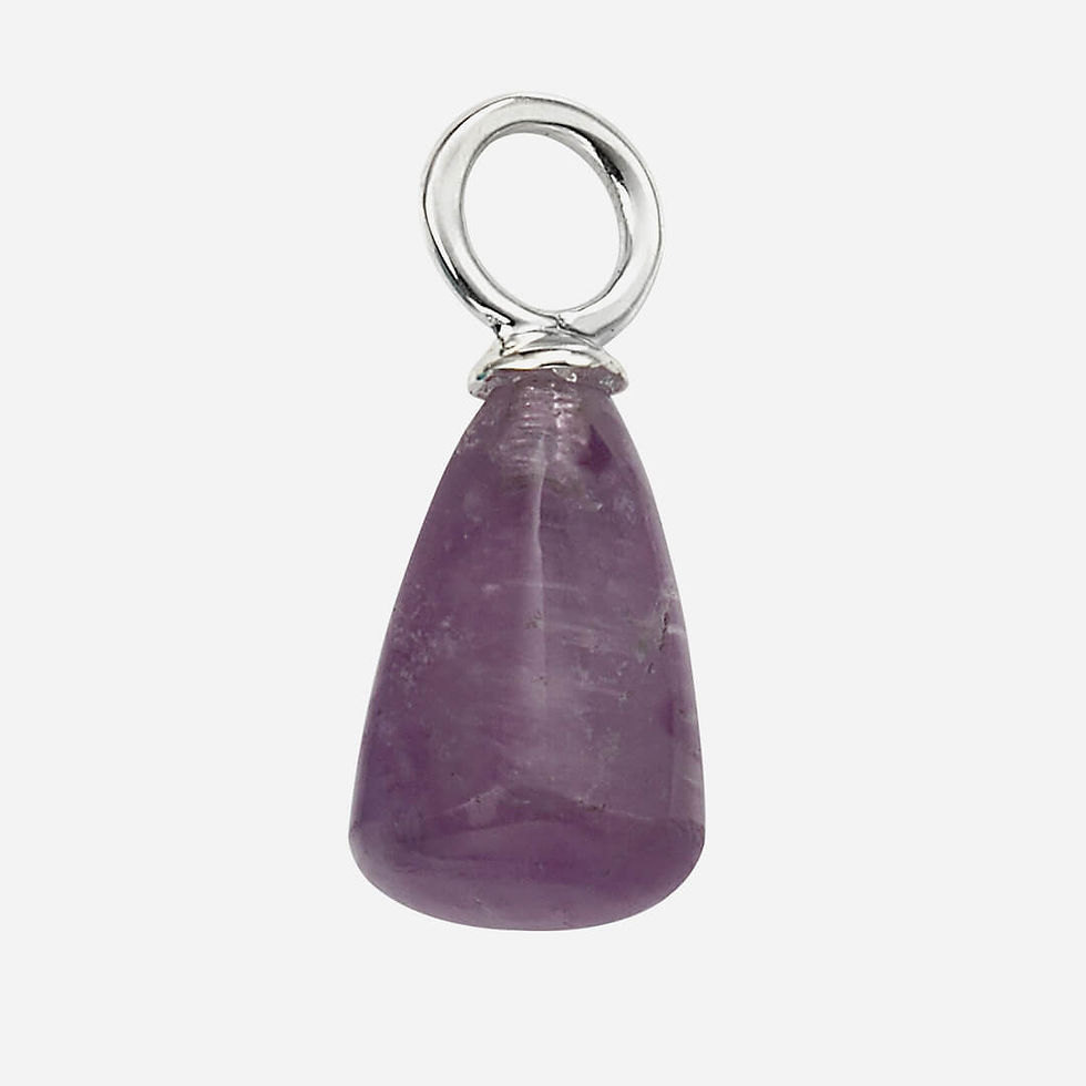 Thumbnail: Sterling Silver Semi-Precious Stone Charm