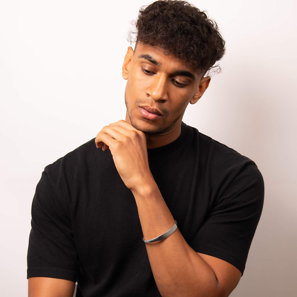 Thumbnail: Fred Bennett Sterling Silver Flat Top Bangle