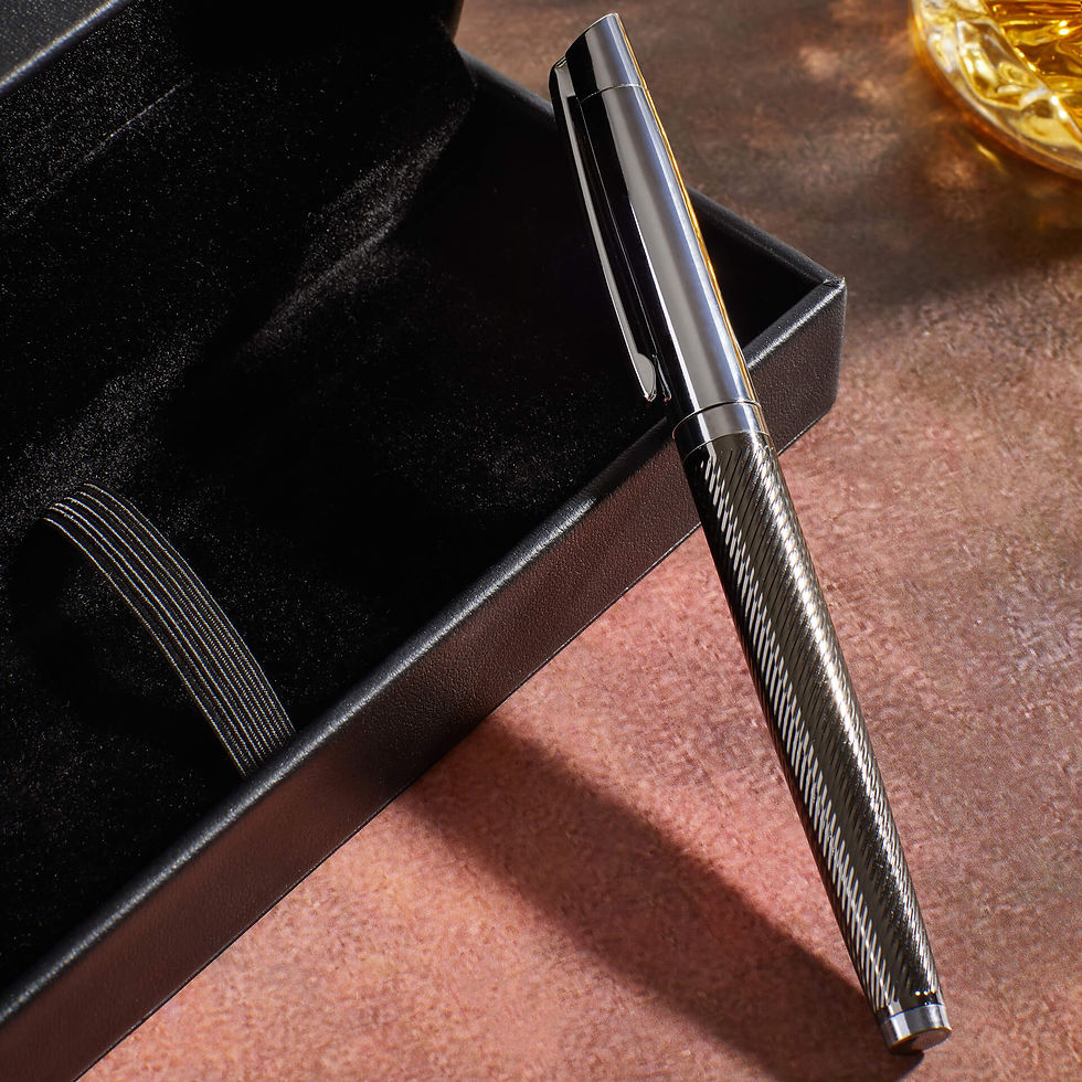 Thumbnail: Ball Point Pen in Leather Case