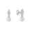 Thumbnail: Diamonfire Marquise Pearl Drop Stud Earrings