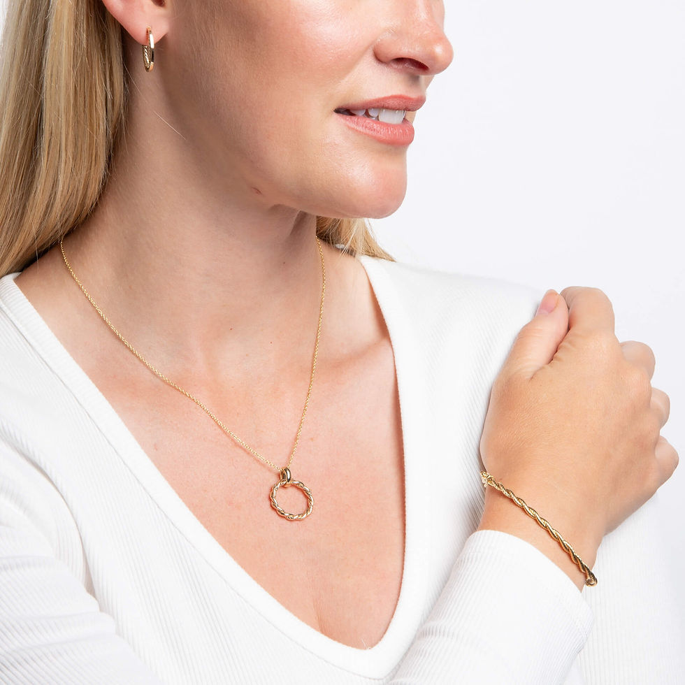 Thumbnail: 9ct Yellow Gold Rope Twist Open Hoop Earrings