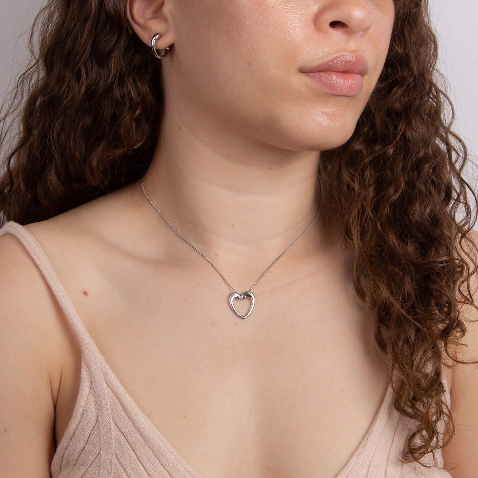 Thumbnail: Fiorelli Doughnut Heart Hoop Earrings