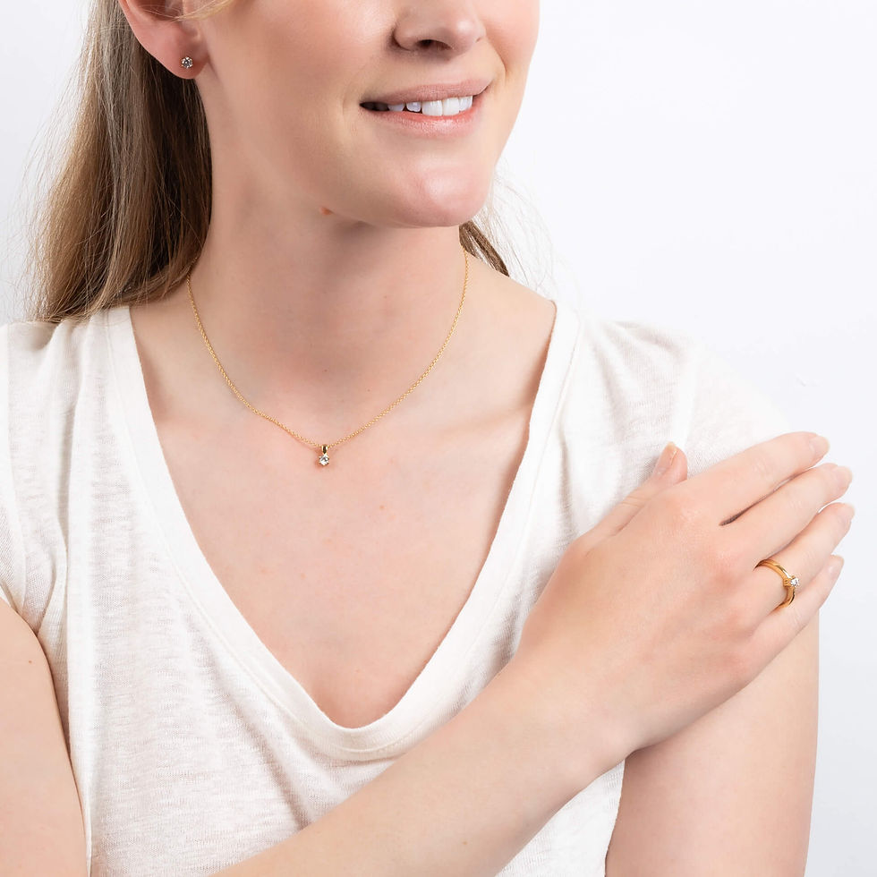 Thumbnail: Claw Set 0.25ct Zirconia Solitaire Ring