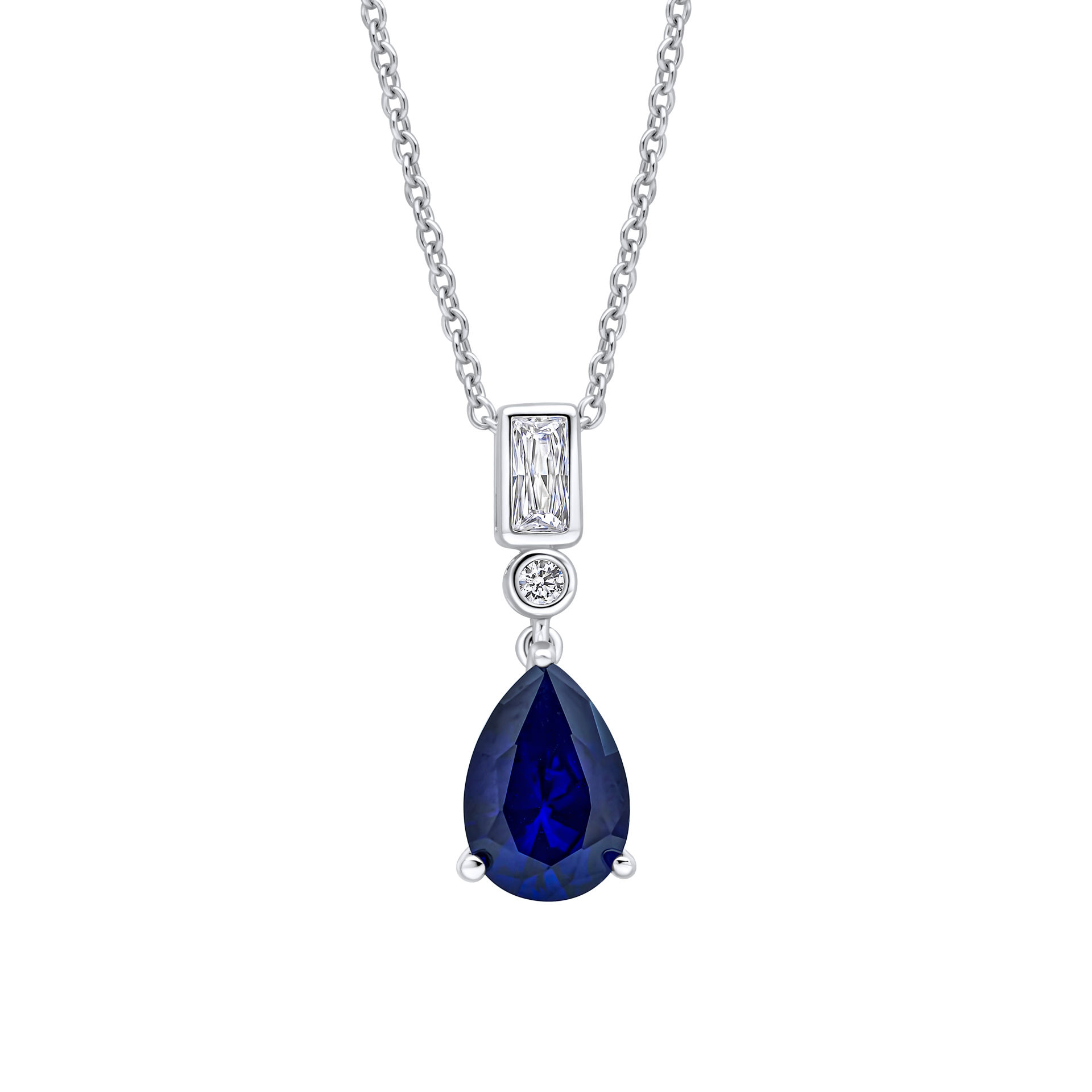 Diamonfire Bezel and Teardrop Pendant