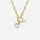 Thumbnail: 9ct Yellow Gold Freshwater Pearl T-Bar Necklace 45cm