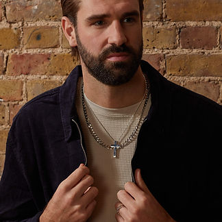 Fred Bennett mens jewellery, dark coloured mens jewellery sets