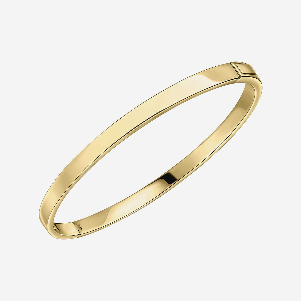 Thumbnail: Plain Engravable Hinged Bangle