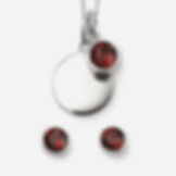 Crystal Birthstone Necklace & Earrings Jewellery Set