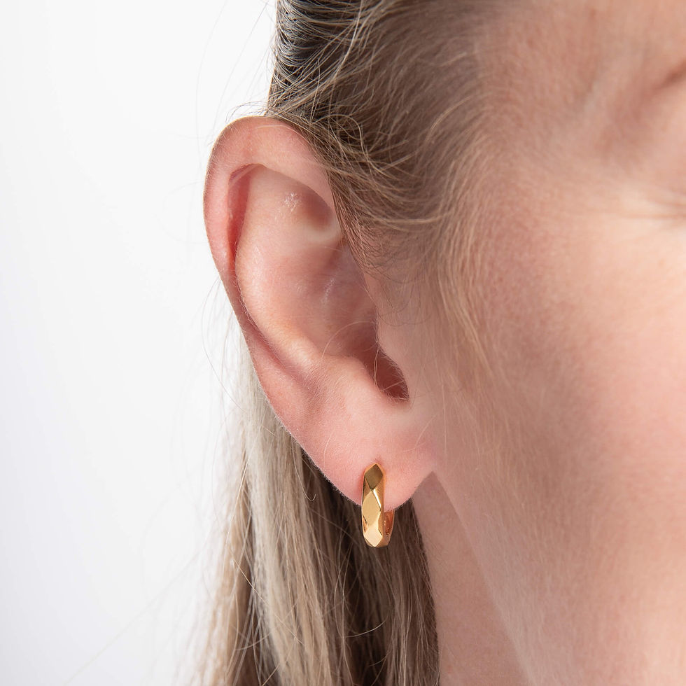 Thumbnail: Geometric Hoop Earrings