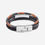 Thumbnail: Fred Bennett Red Jasper and Onyx Multi- Layer Leather Bracelet