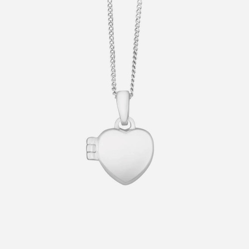 Children's Sterling Silver Heart Locket Necklace Primrose Hill